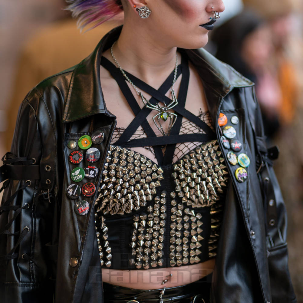 Poizen Industries Spike Corset Bra, Alternative Bralette